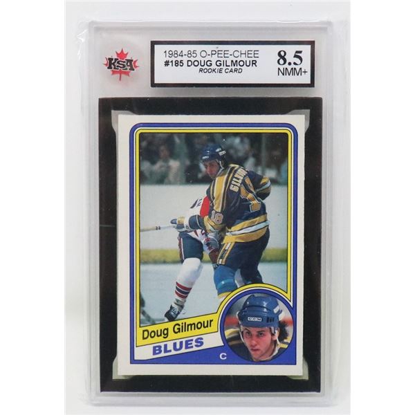 DOUG GILMOUR VINTAGE ROOKIE KSA 8.5