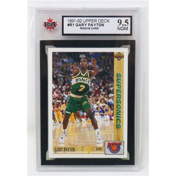 GARY PAYTON ROOKIE INSERT RARE KSA 9.5