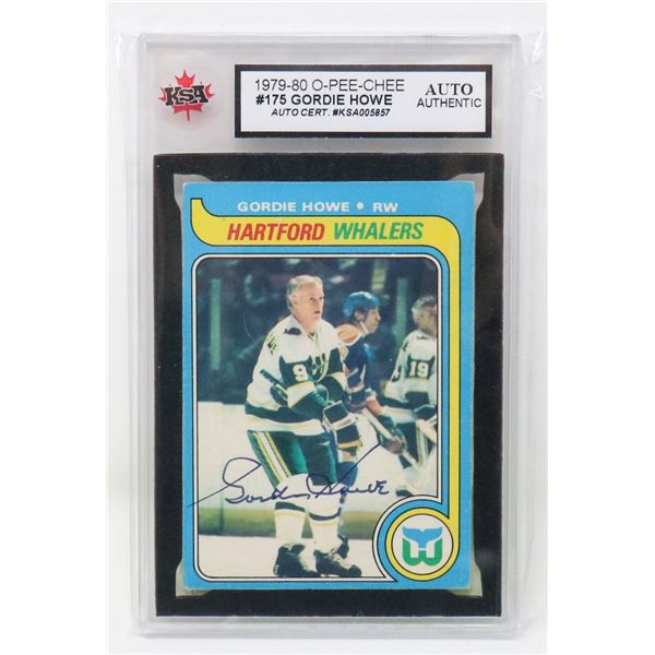 GORDIE HOWE AUTOGRAPH KSA AUTHENTIC
