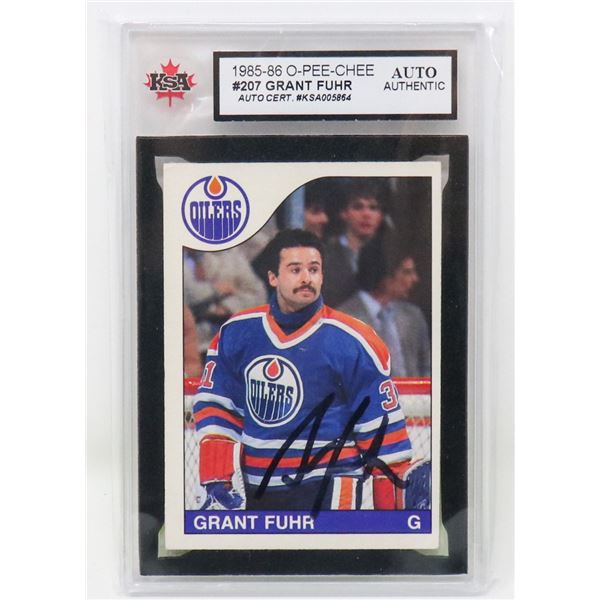 GRANT FUHR AUTOGRAPH KSA AUTHENTIC