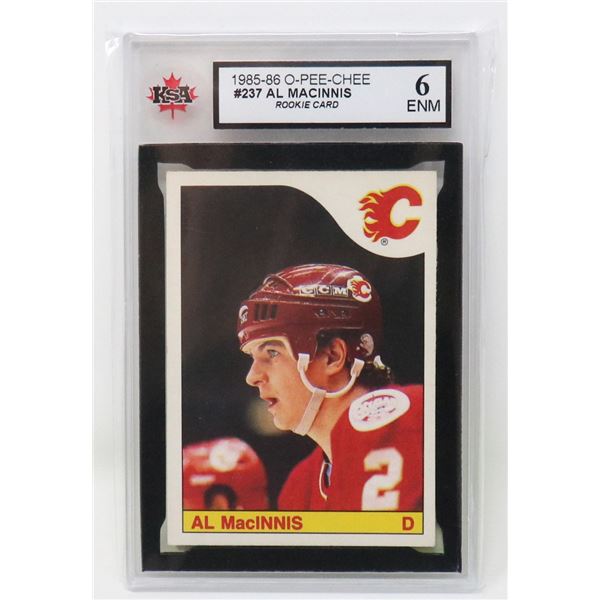 AL MACINNIS VINTAGE ROOKIE KSA 6