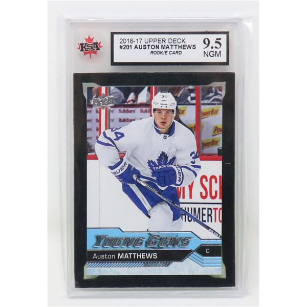 AUSTON MATTHEWS ROOKIE YOUNG GUNS KSA 9.5