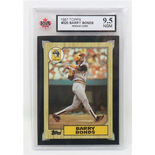BARRY BONDS ROOKIE KSA 9.5