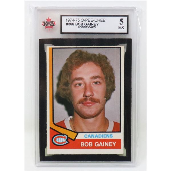 BOB GAINEY VINTAGE ROOKIE KSA 5