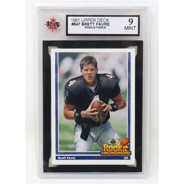 BRETT FAVRE ROOKIE KSA 9