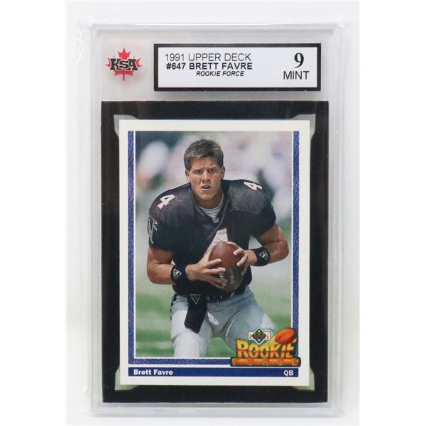 BRETT FAVRE ROOKIE KSA 9