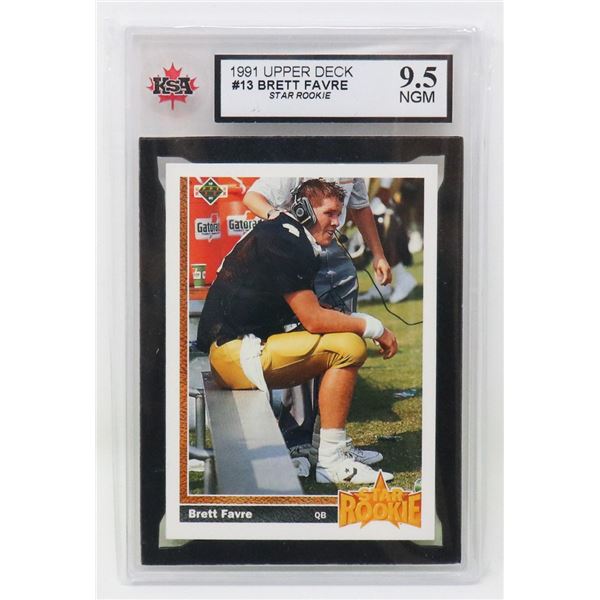 BRETT FAVRE ROOKIE KSA 9.5