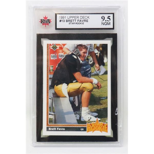 BRETT FAVRE ROOKIE KSA 9.5