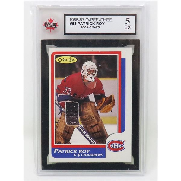 PATRICK ROY VINTAGE ROOKIE KSA 5