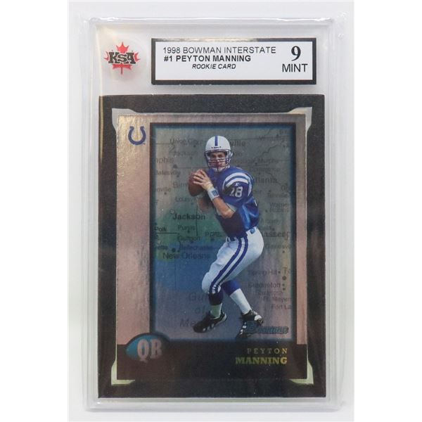 PEYTON MANNING ROOKIE FOIL/INTERSTATE KSA 9