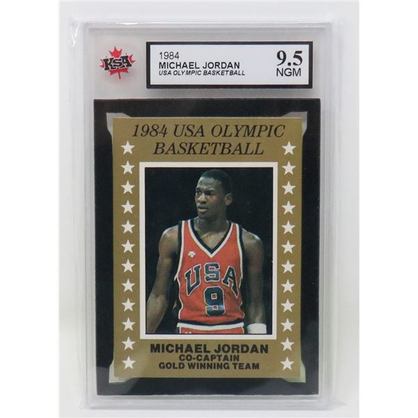 MICHAEL JORDAN USA ROOKIE KSA 9.5 ROOKIE.