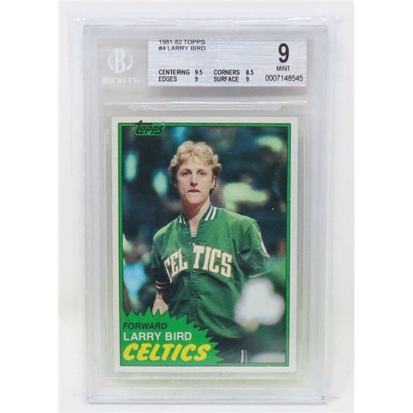 LARRY BIRD ROOKIE BECKETT 9.