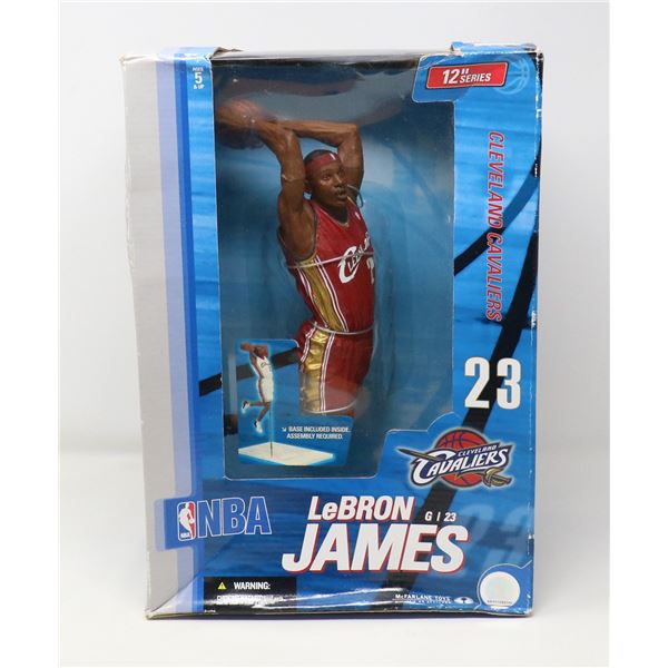 LEBRON JAMES 12" ROOKIE, RED VARIANT.