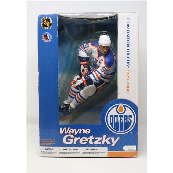 WAYNE GRETZKY 12" LEGENDS, LE OILERS STANDARD  WHITE