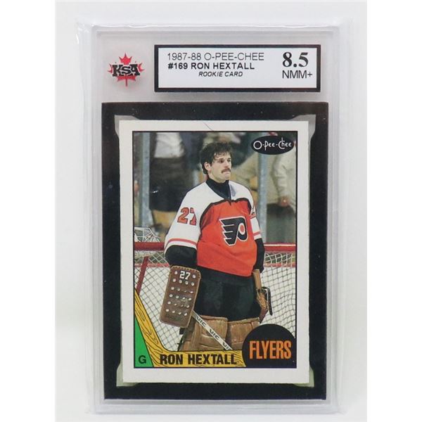 RON HEXTALL VINTAGE ROOKIE KSA 8.5