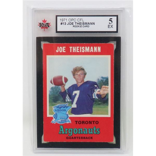 JOE THEISMANN CFL ROOKIE KSA 5