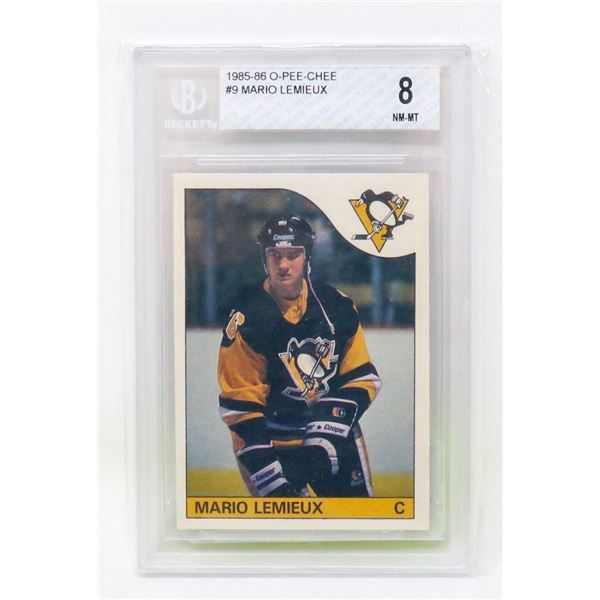 MARIO LEMIEUX ROOKIE BECKETT 8