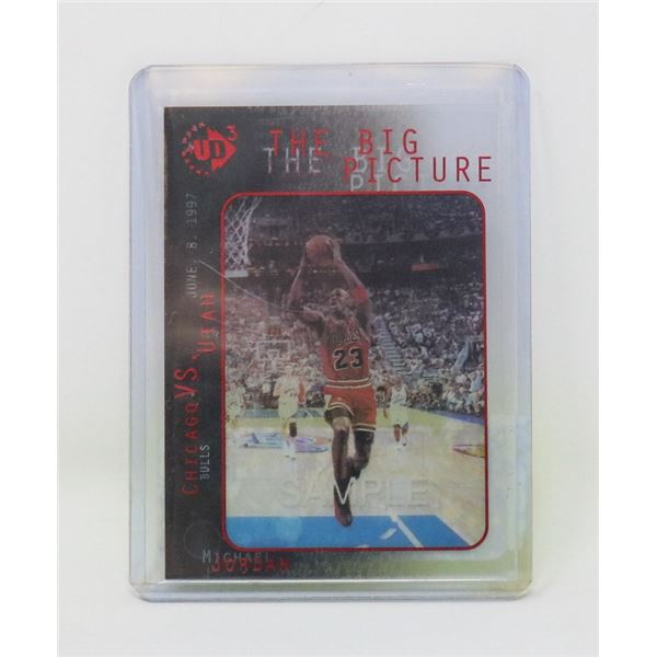 MICHAEL JORDAN CLEAR CUT, SAMPLE, "THE BIG  PICTURE" RARE