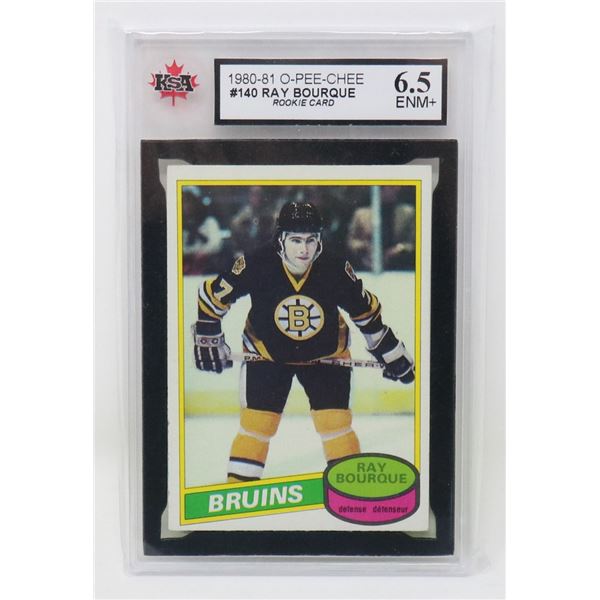 RAY BOURQUE VINTAGE ROOKIE KSA 6.5