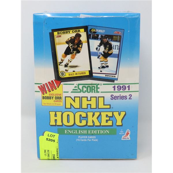 1991-1992 SCORE (AMERICAN) SERIES 2 PACKS  36CT?
