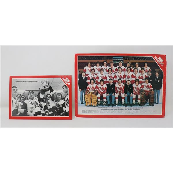 1982 CANADA NATIONAL JUNIOR TEAM PICTURES