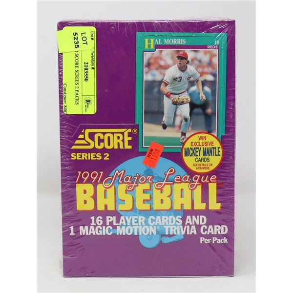 1991-1992 SCORE SERIES 2 PACKS 36CT?