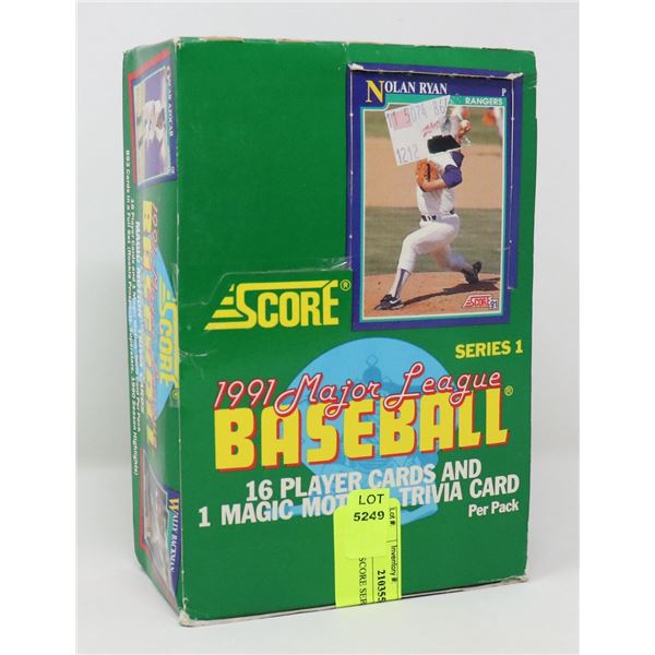 1991-1992 SCORE SERIES 1 PACKS 36CT?