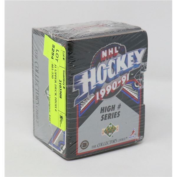 1990-1991 UPPER DECK HIGH # SERIES 401-550