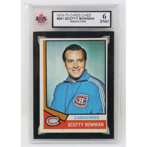 SCOTTY BOWMAN COACHING ROOKIE KSA 6