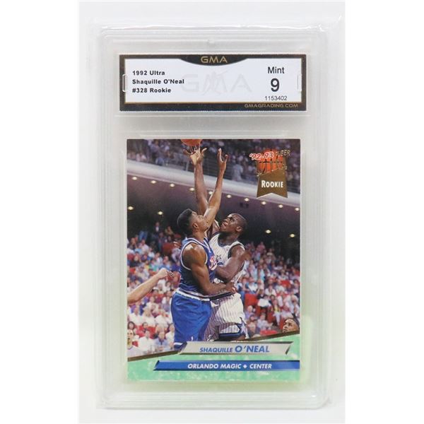 SHAQUILLE O'NEAL ROOKIE GMA 9