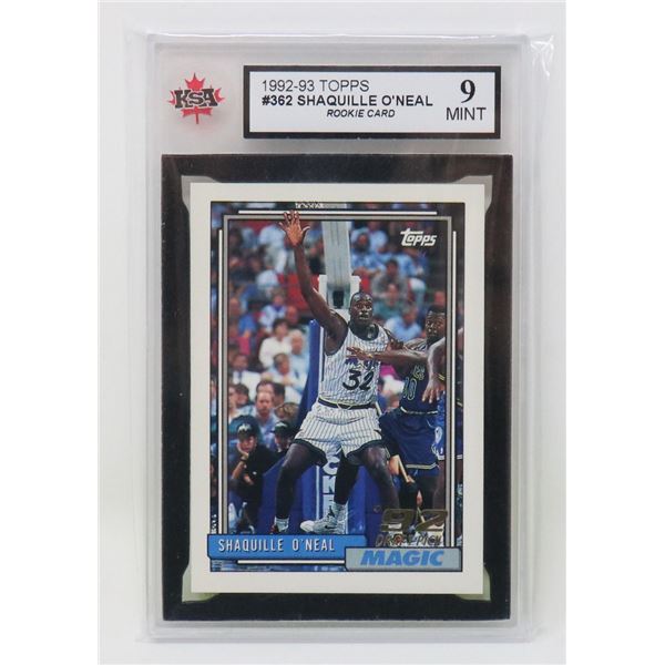SHAQUILLE O'NEAL ROOKIE KSA 9