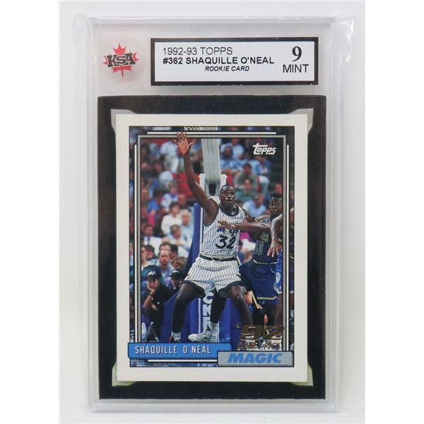 SHAQUILLE O'NEAL ROOKIE KSA 9