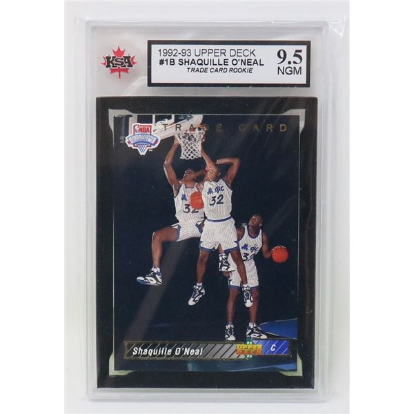 SHAQUILLE O'NEAL ROOKIE KSA 9.5