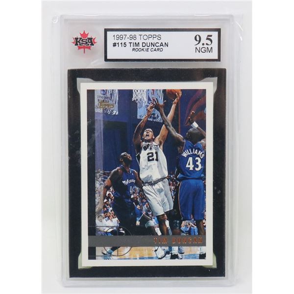 TIM DUNCAN ROOKIE KSA 9.5
