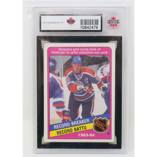 WAYNE GRETZKY AUTOGRAPH BACKSIDE KSA AUTHENTIC