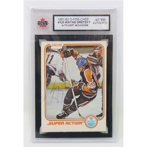 WAYNE GRETZKY AUTOGRAPH KSA AUTHENTIC