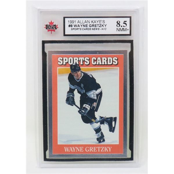 WAYNE GRETZKY SPORTS CARDS NEWS MAGAZINE CARD KSA  8.5