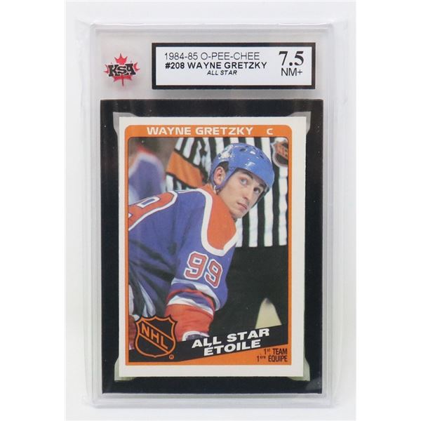WAYNE GRETZKY VINTAGE 80'S ALL STAR KSA 7.5