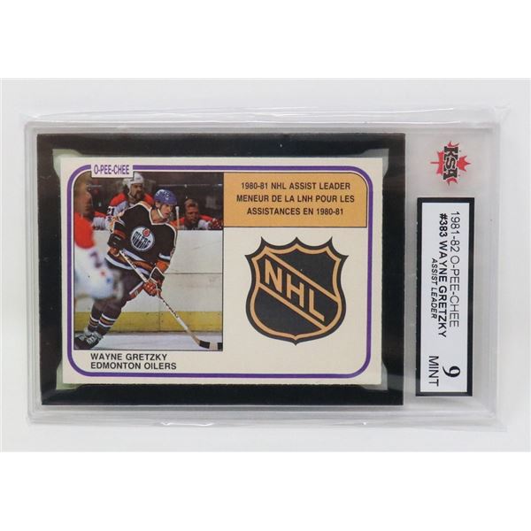 WAYNE GRETZKY VINTAGE 80'S ASSIST LEADER KSA 9