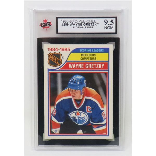 WAYNE GRETZKY VINTAGE 80'S SCORING LEADER KSA 9.5