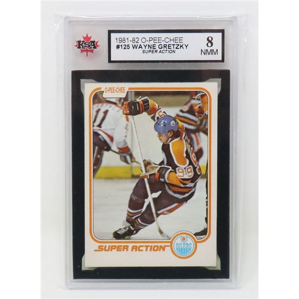 WAYNE GRETZKY VINTAGE 80'S SUPER ACTION KSA 8