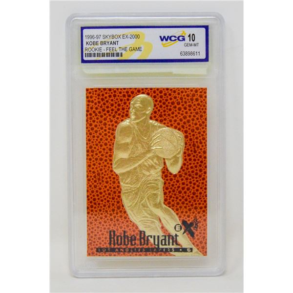 WCG GRADED 10 MINT 23KT GOLD KOBE BRYANT