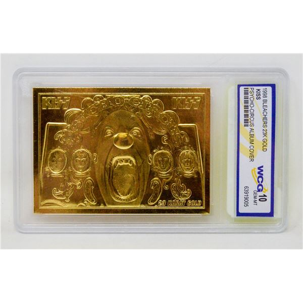 WCG GRADED 10 MINT 23KT GOLD KISS PSYCHO-CIRCUS
