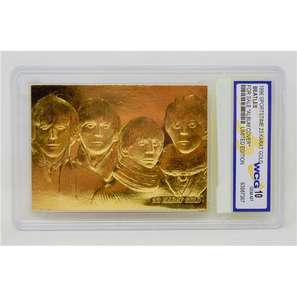 WCG GRADED 10 MINT 23KT GOLD 1996 BEATLES