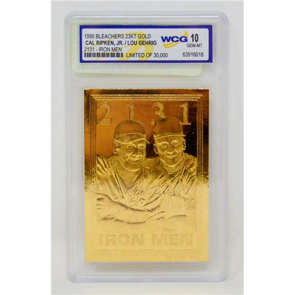 WCG GRADED 10 MINT 23KT GOLD CAL RIPKEN JR