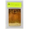 Image 2 : WCG GRADED 10 MINT 23KT GOLD ELVIS PRESLEY