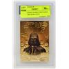 Image 2 : WCG GRADED 10 MINT 23KT GOLD STAR WARS BOBA FETT