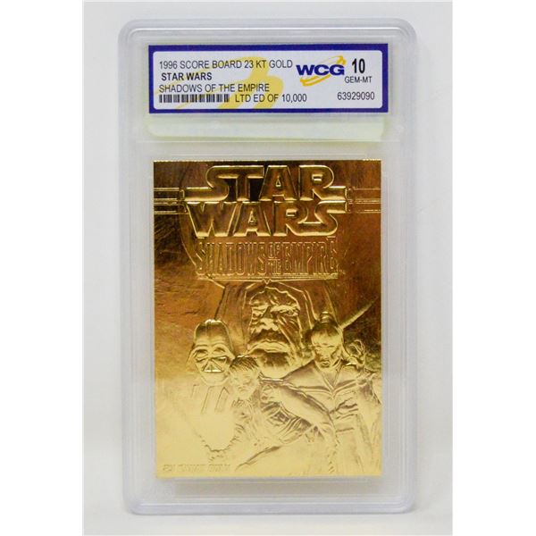 WCG GRADED 10 MINT 23KT GOLD STAR WARS