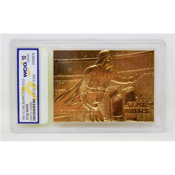 WCG GRADED 10 MINT 23KT GOLD STAR WARS