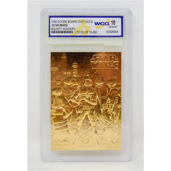 WCG GRADED 10 MINT 23KT GOLD STAR WARS
